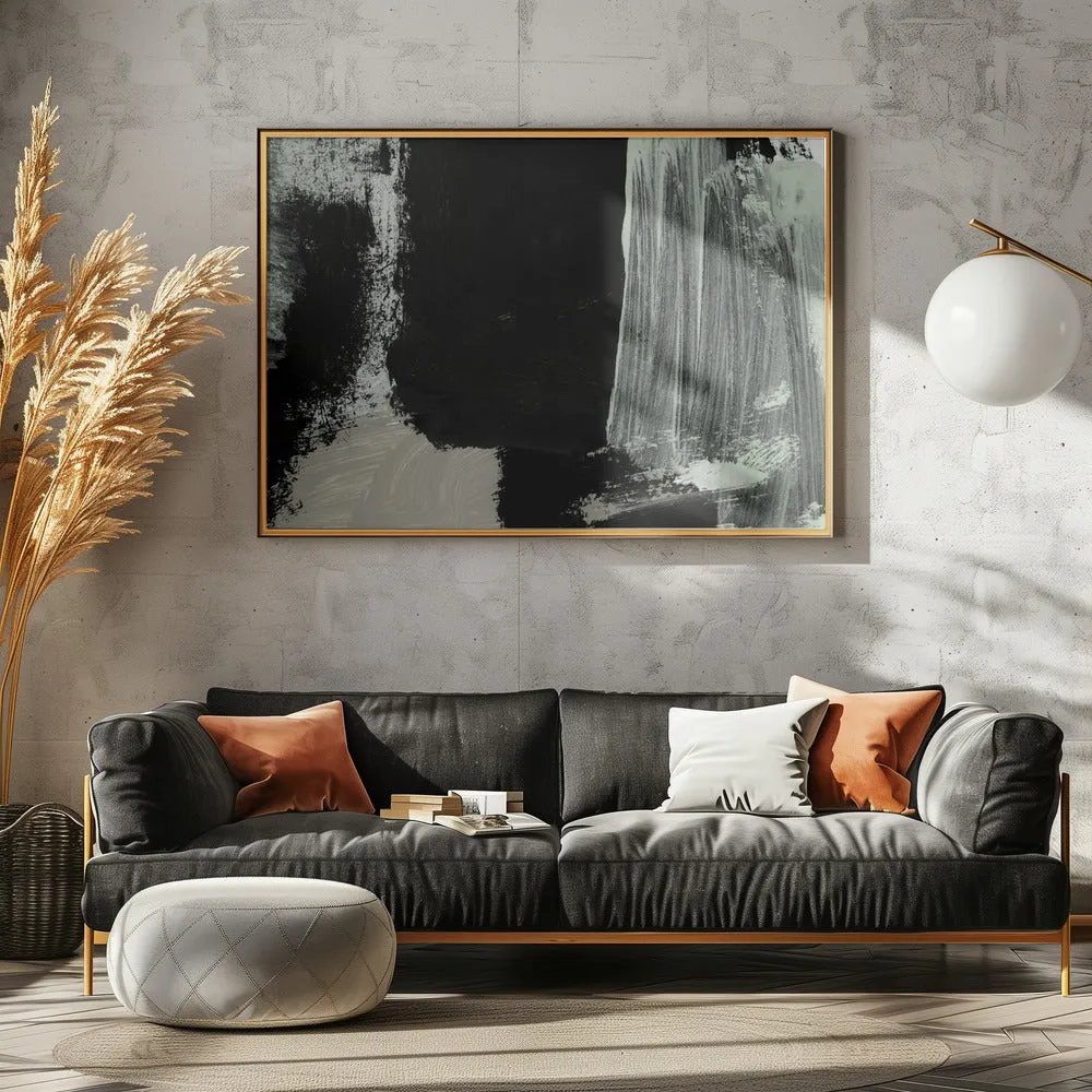 Abstract  Brushstrokes Texture - Stretched Canvas, Poster or Fine Art Print