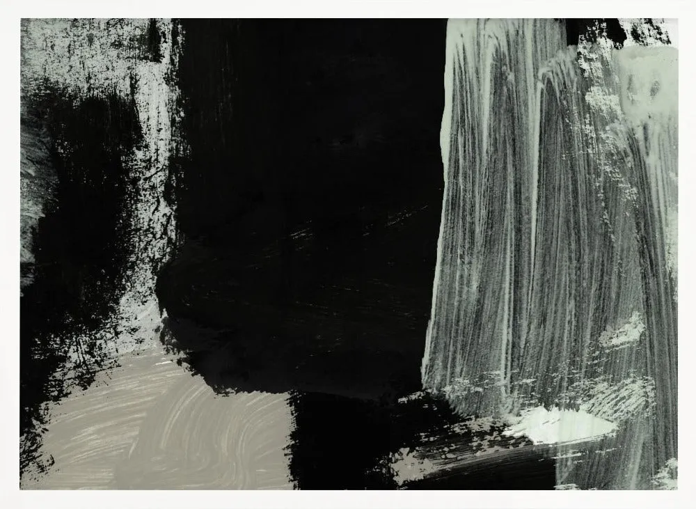 Abstract  Brushstrokes Texture - Stretched Canvas, Poster or Fine Art Print