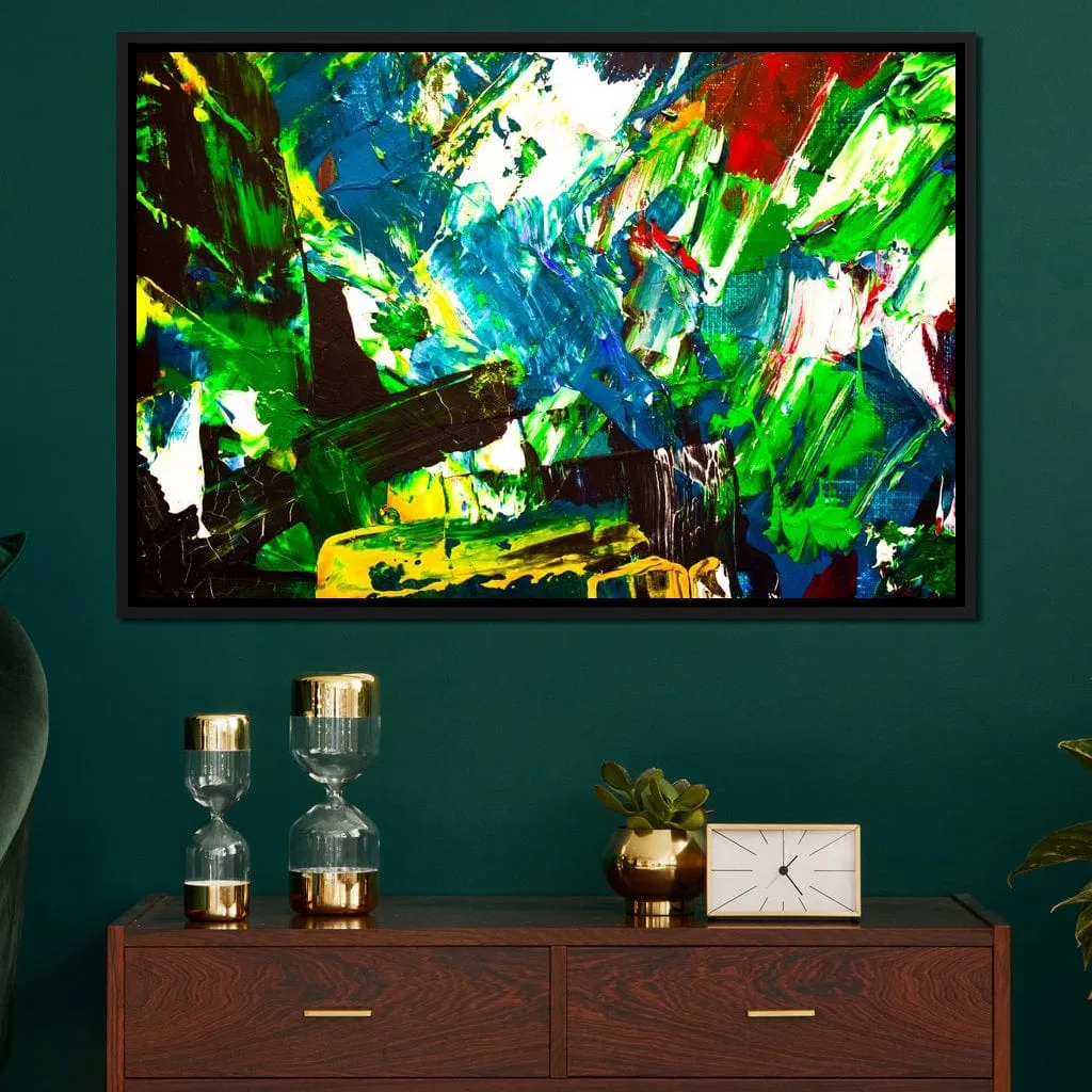 Abstract Emerald Splash