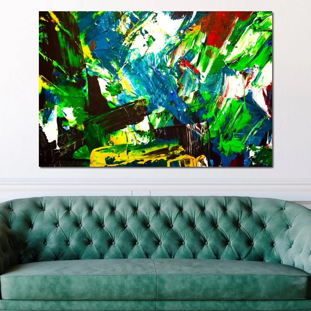 Abstract Emerald Splash