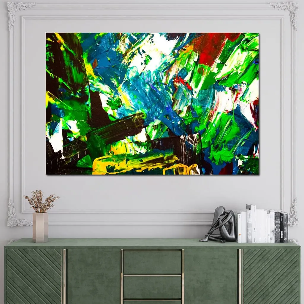 Abstract Emerald Splash