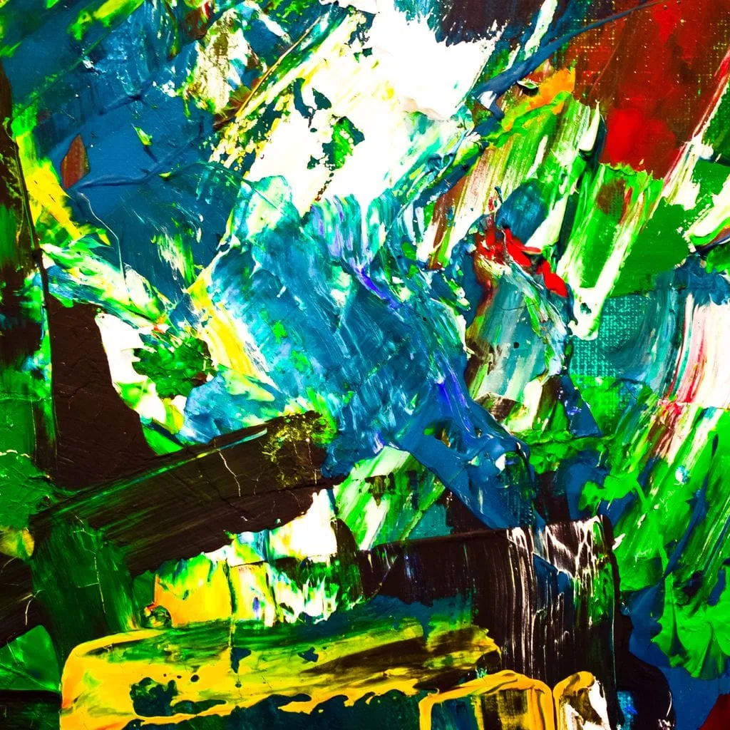 Abstract Emerald Splash