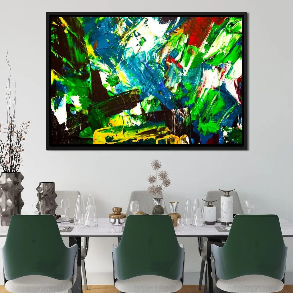 Abstract Emerald Splash