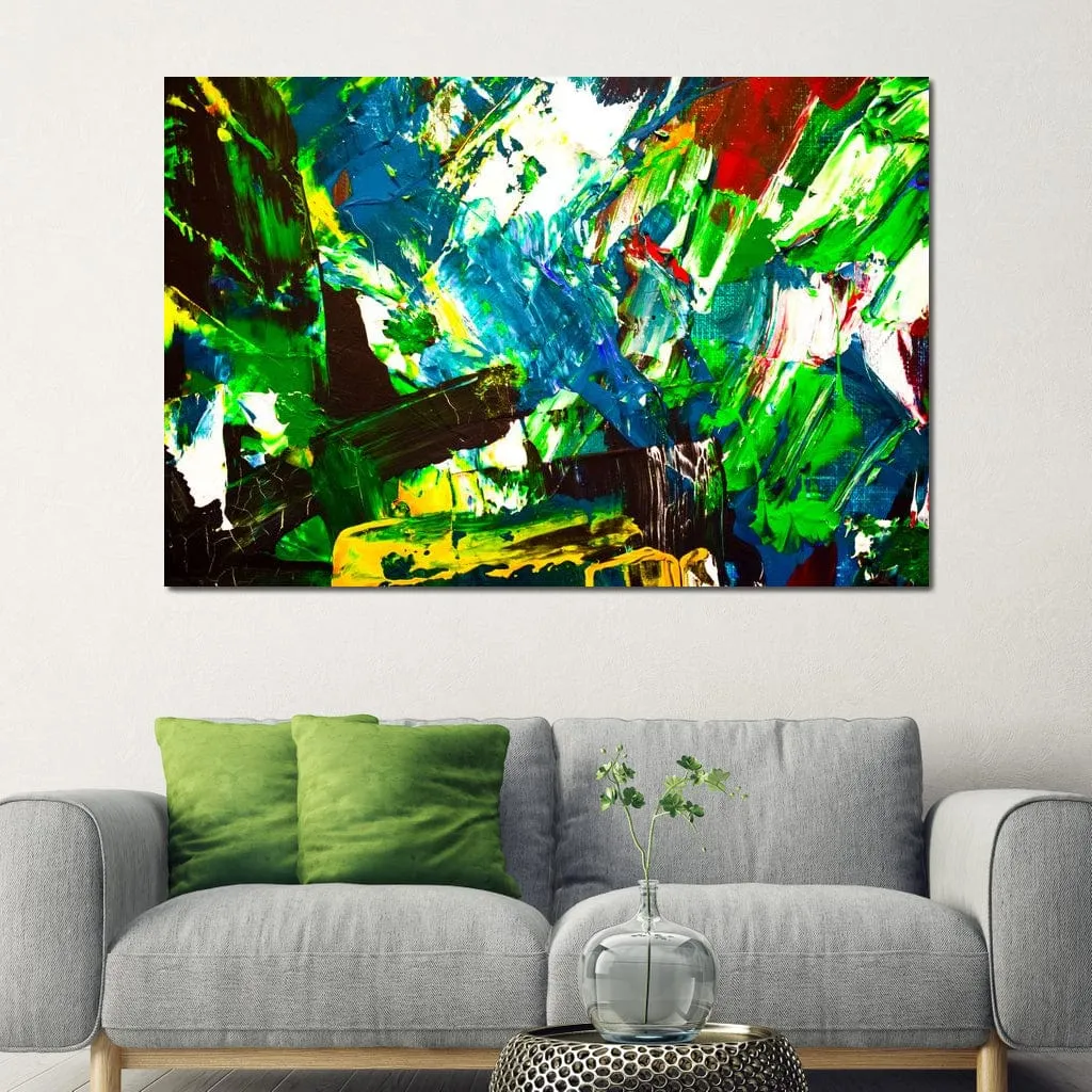 Abstract Emerald Splash