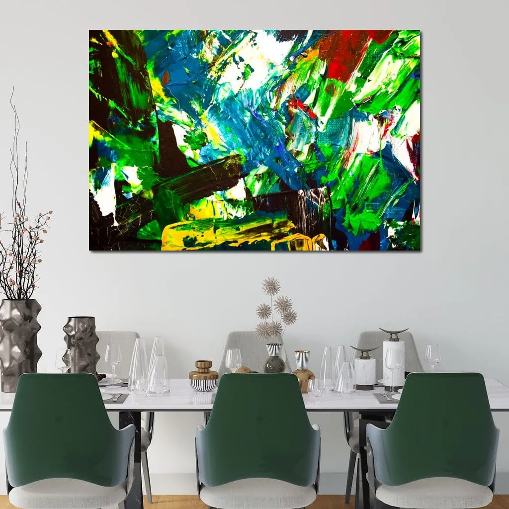 Abstract Emerald Splash