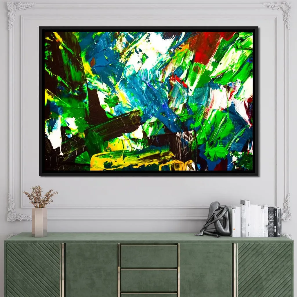 Abstract Emerald Splash