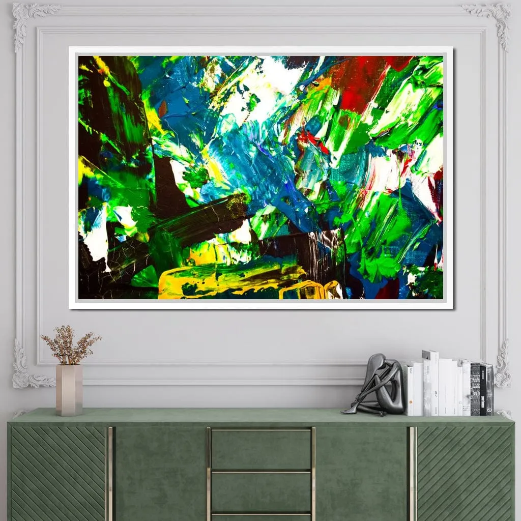 Abstract Emerald Splash