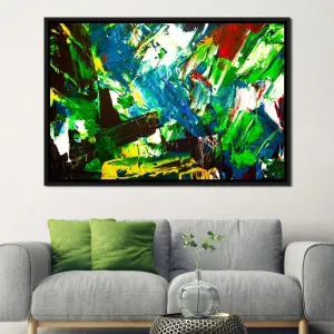 Abstract Emerald Splash
