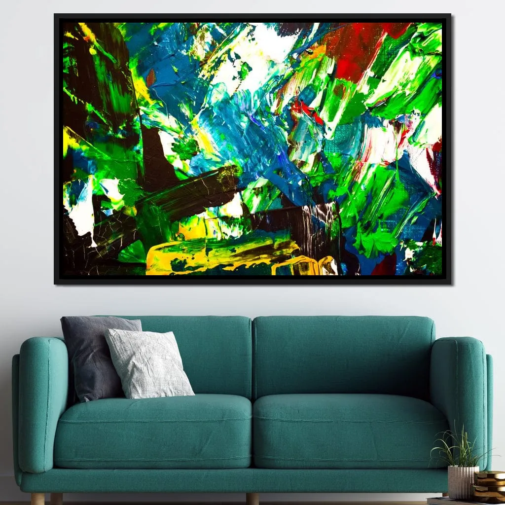 Abstract Emerald Splash