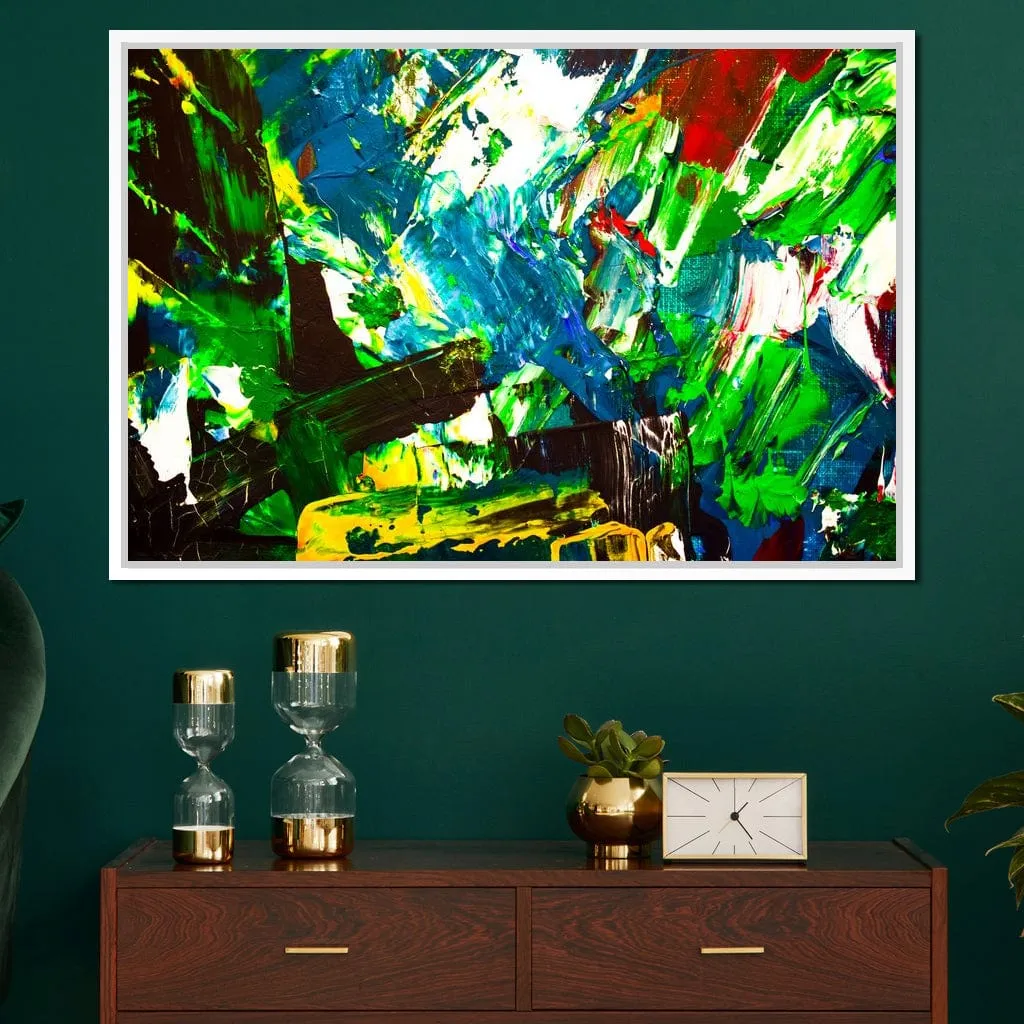 Abstract Emerald Splash