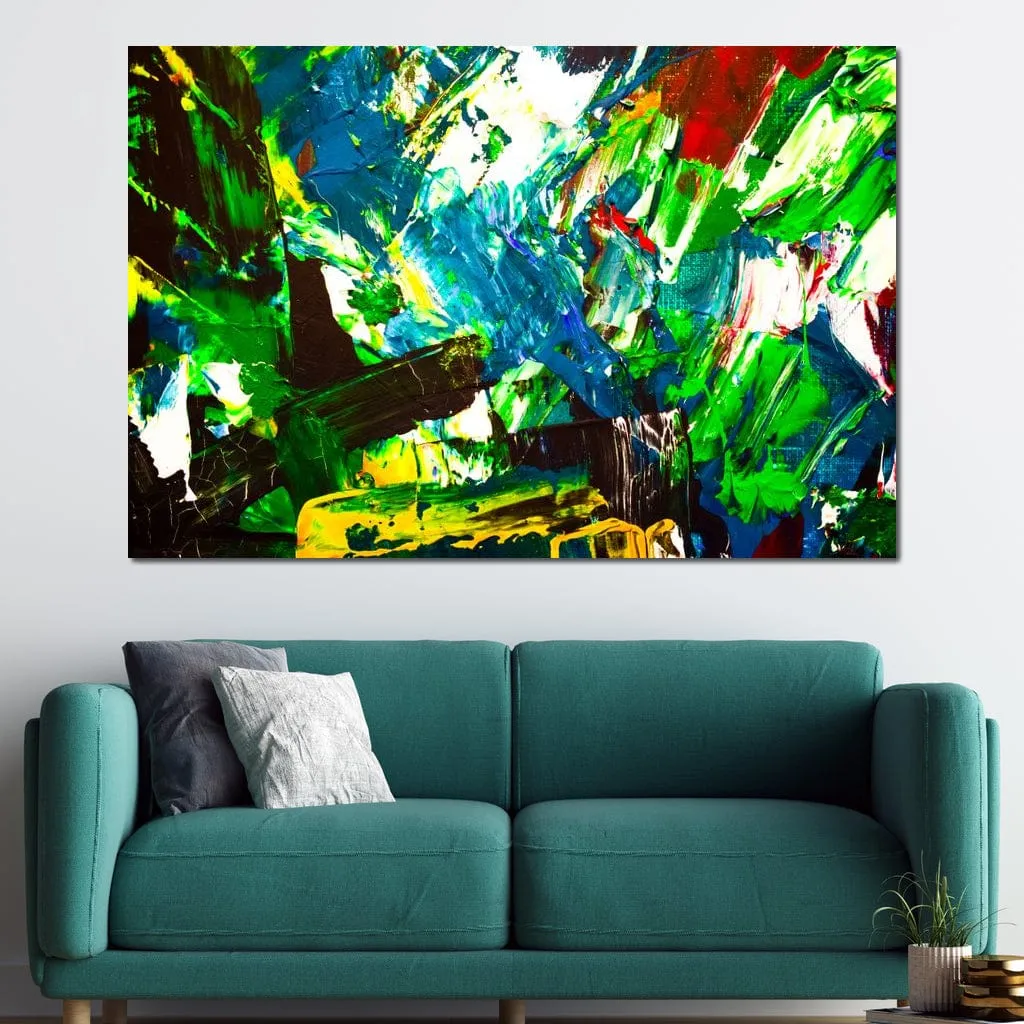 Abstract Emerald Splash