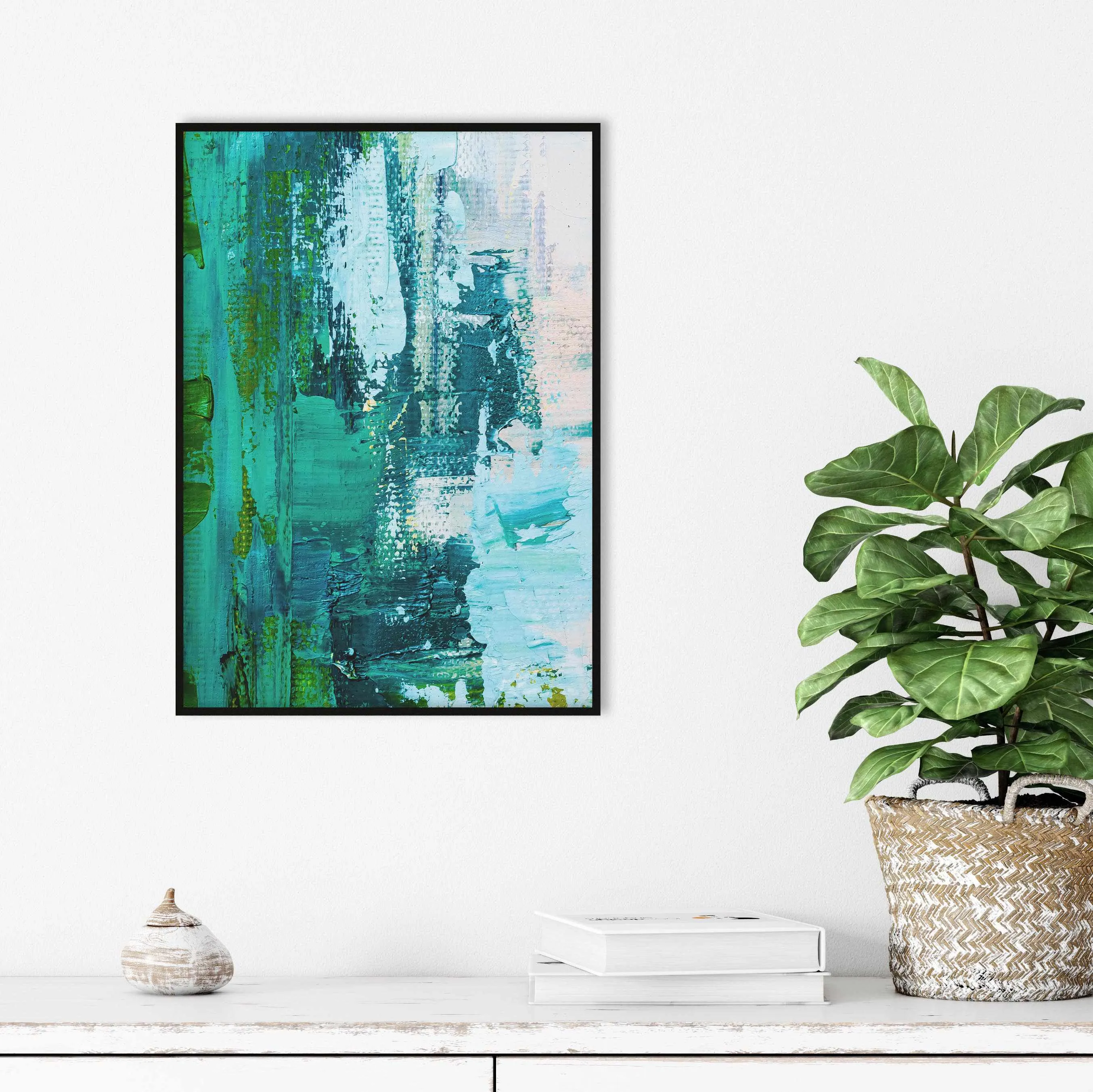 Abstract Green Acrylic I Art Print
