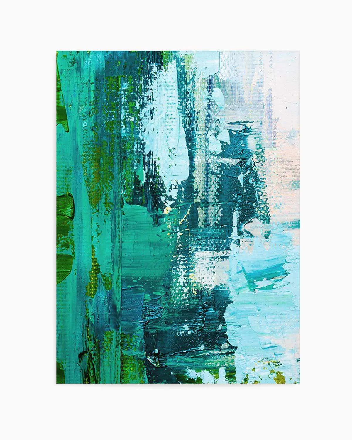 Abstract Green Acrylic I Art Print