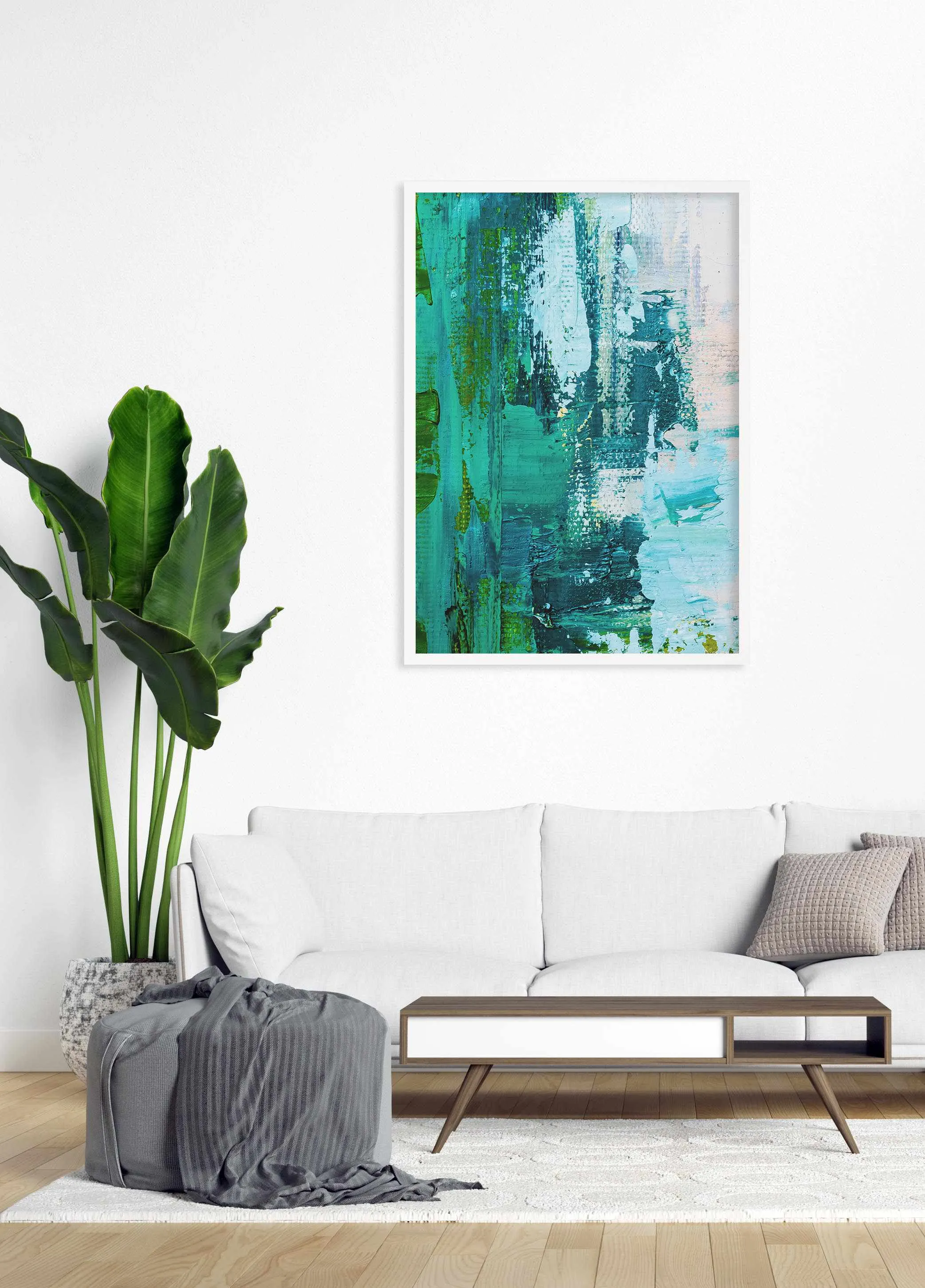 Abstract Green Acrylic I Art Print