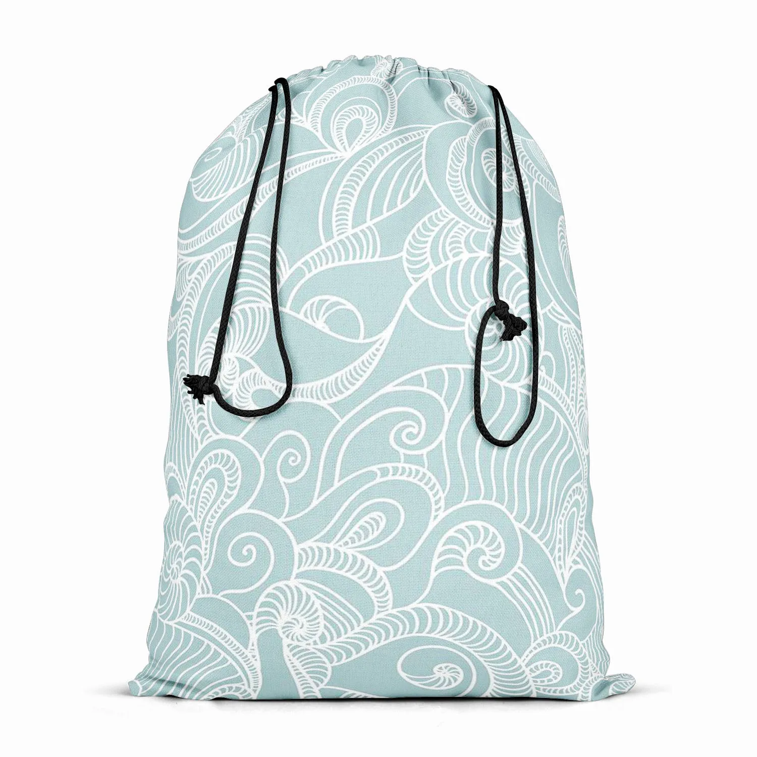 Abstract Wave Reusable Sack Bag | Bag for Gym, Storage, Vegetable & Travel