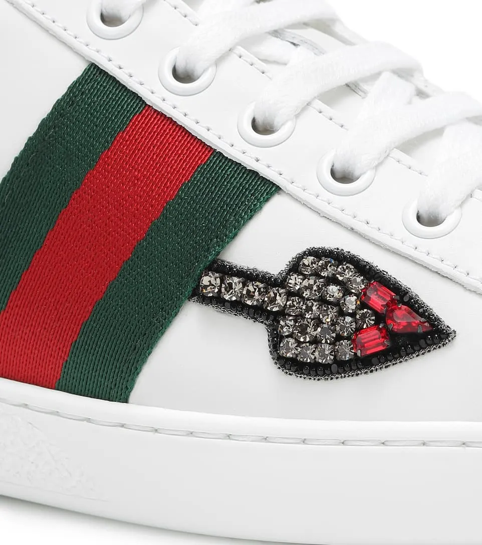 Ace embellished leather arrow