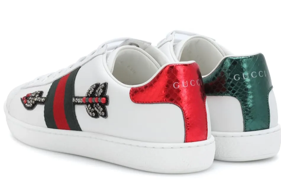 Ace embellished leather arrow