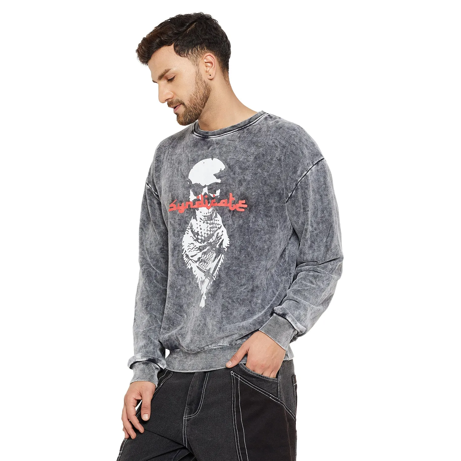 Acid Syndicate Graphic Oversized Sweatshirt