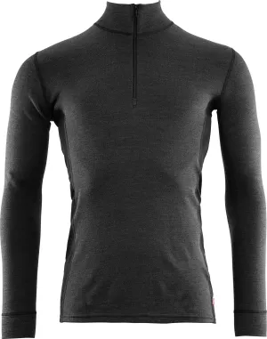 Aclima WarmWool Mock Neck with Zip Man Marengo/Jet Black | Buy Aclima WarmWool Mock Neck with Zip Man Marengo/Jet Black here | Outnorth