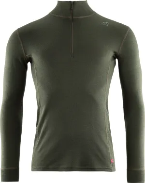 Aclima WarmWool Mock Neck with Zip Man Olive Night | Buy Aclima WarmWool Mock Neck with Zip Man Olive Night here | Outnorth
