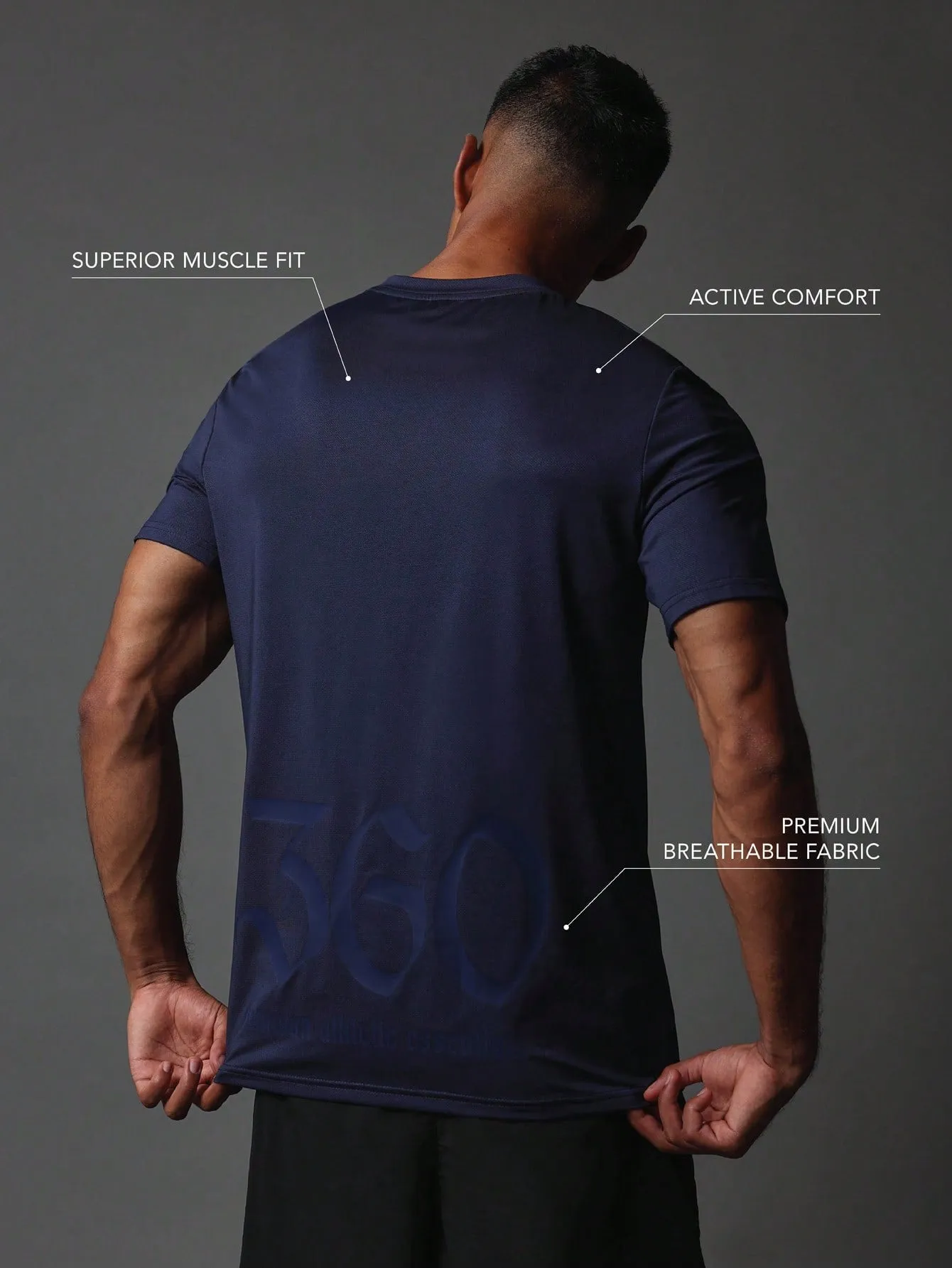 Activewear Comfort Superior Muscle Fit Premium Breathable T-Shirt