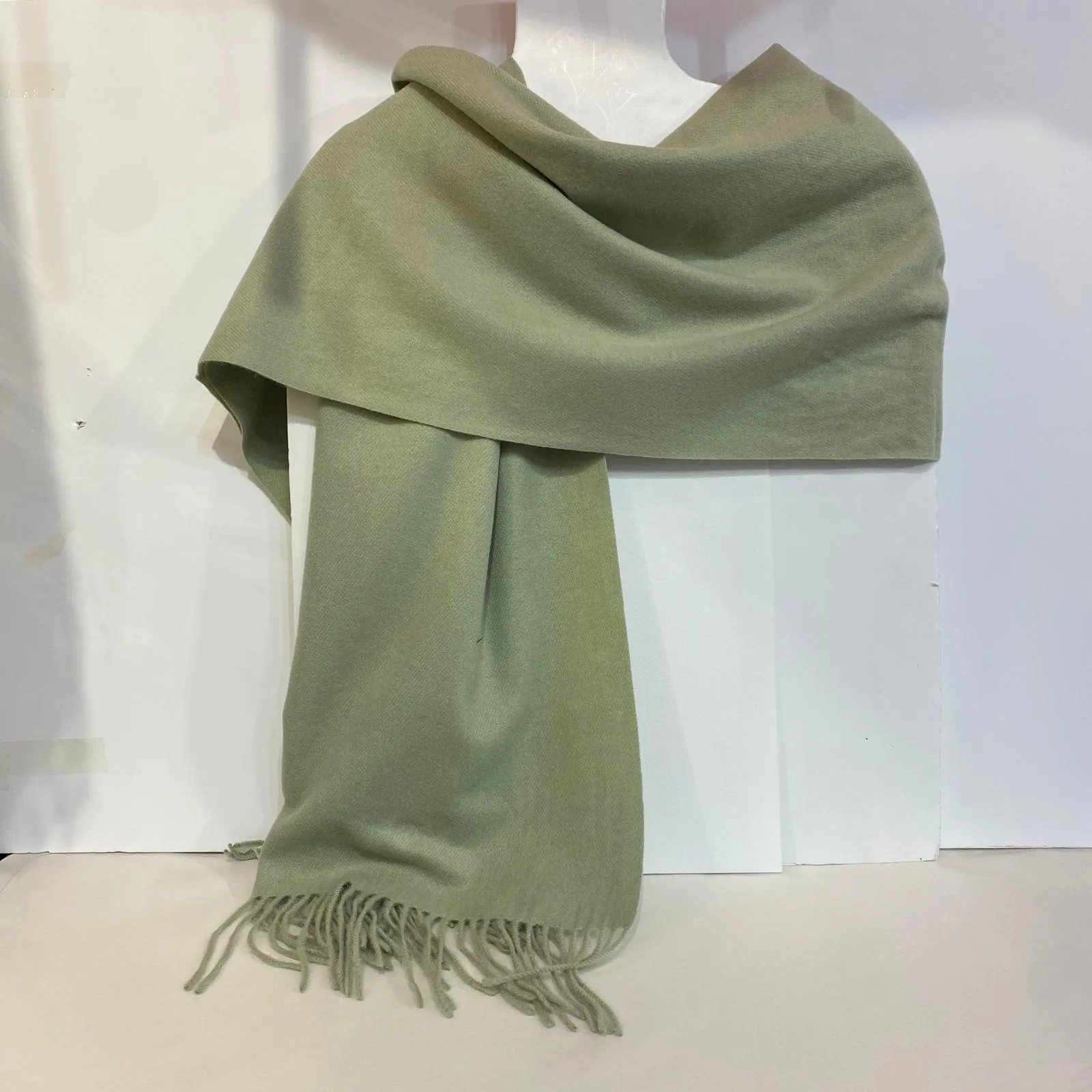 Adele - Cashmere Wool Blend Scarf - Sage