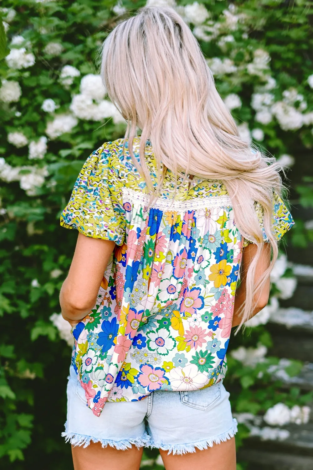 Adeline Floral Puff Sleeve Blouse