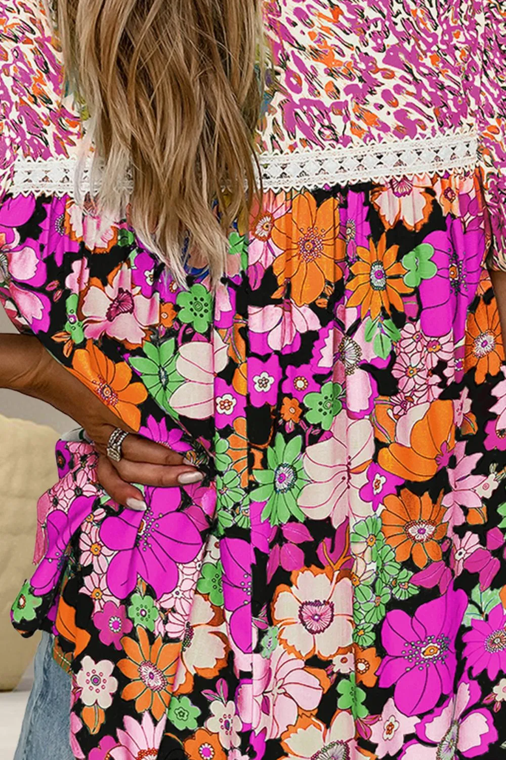 Adeline Floral Puff Sleeve Blouse