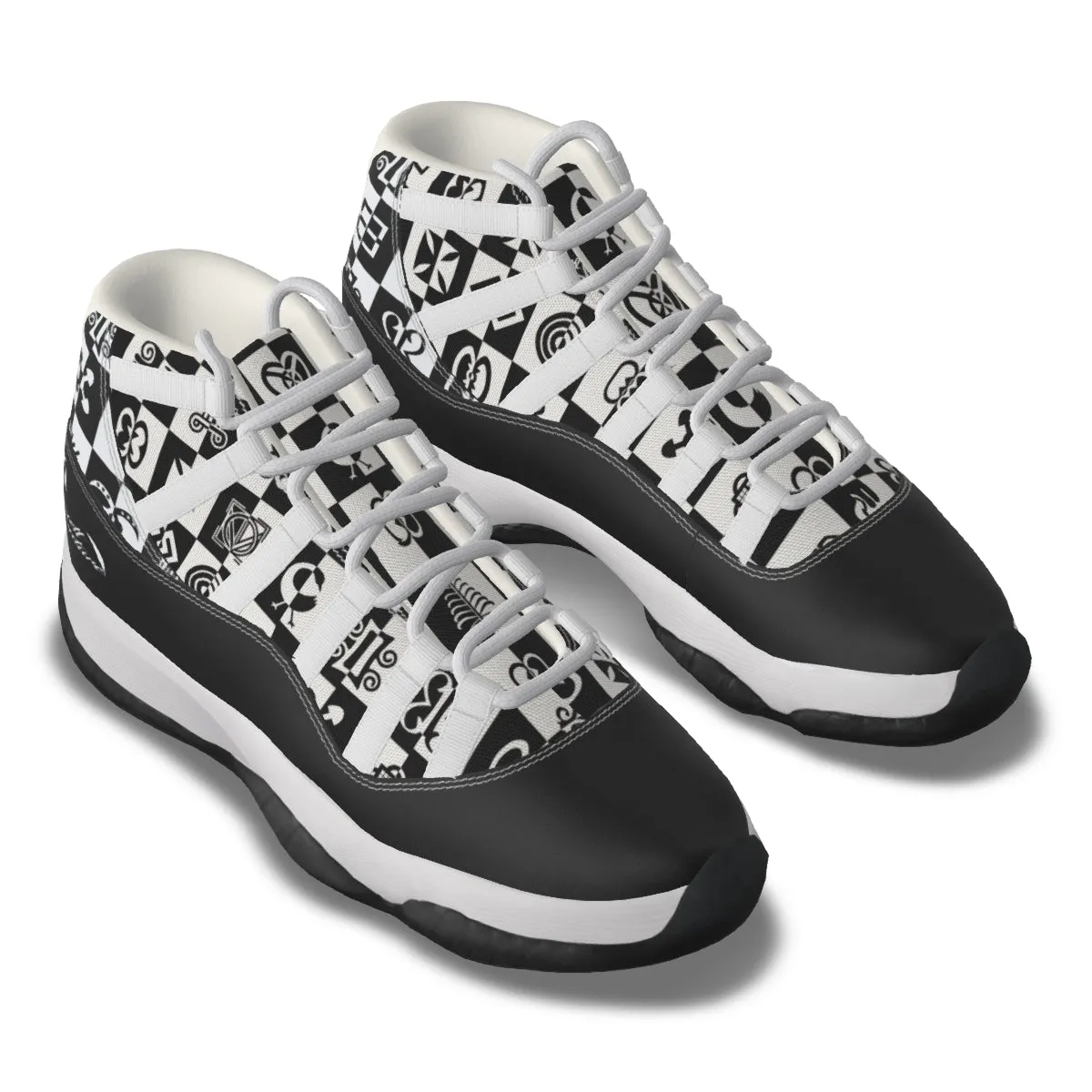 ADINKRA Men's High Top Basketball Shoes