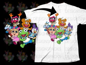 Adorable Muppet Babies Graphic Print Png Digital Download