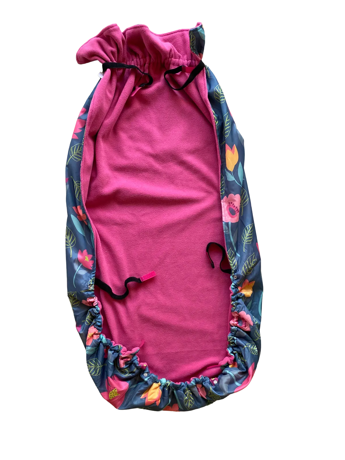 Adult fleece-lined wheelchair cosy - MULTICOLOUR FLORAL