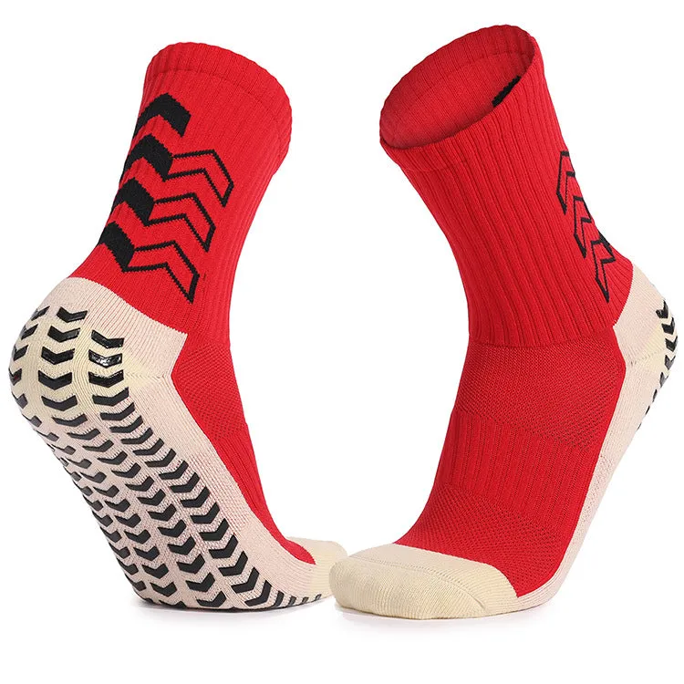 Adult Mid-Calf Anti-Slip Socks Thickened Terry Football Socks Shock-Absorbing Wear-Resistant Sports Socks Manufacturer Socks