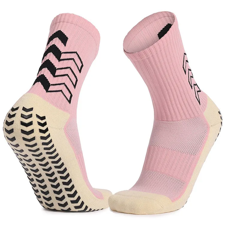 Adult Mid-Calf Anti-Slip Socks Thickened Terry Football Socks Shock-Absorbing Wear-Resistant Sports Socks Manufacturer Socks