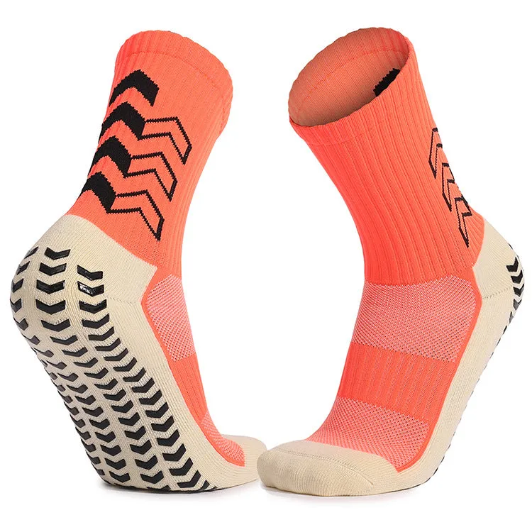 Adult Mid-Calf Anti-Slip Socks Thickened Terry Football Socks Shock-Absorbing Wear-Resistant Sports Socks Manufacturer Socks
