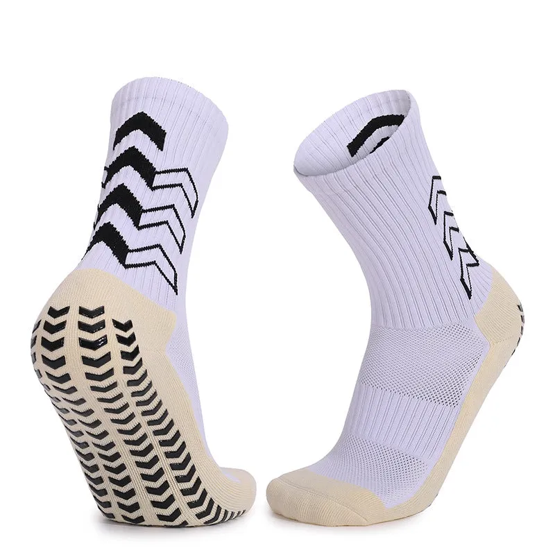 Adult Mid-Calf Anti-Slip Socks Thickened Terry Football Socks Shock-Absorbing Wear-Resistant Sports Socks Manufacturer Socks