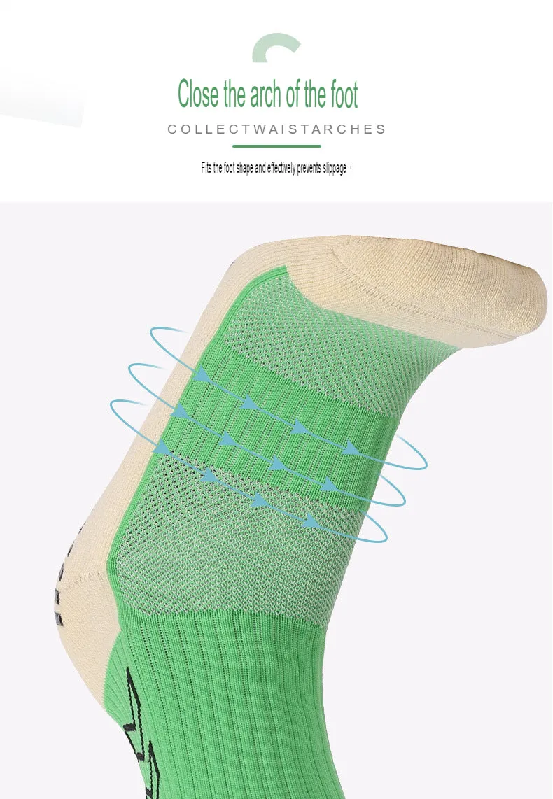 Adult Mid-Calf Anti-Slip Socks Thickened Terry Football Socks Shock-Absorbing Wear-Resistant Sports Socks Manufacturer Socks