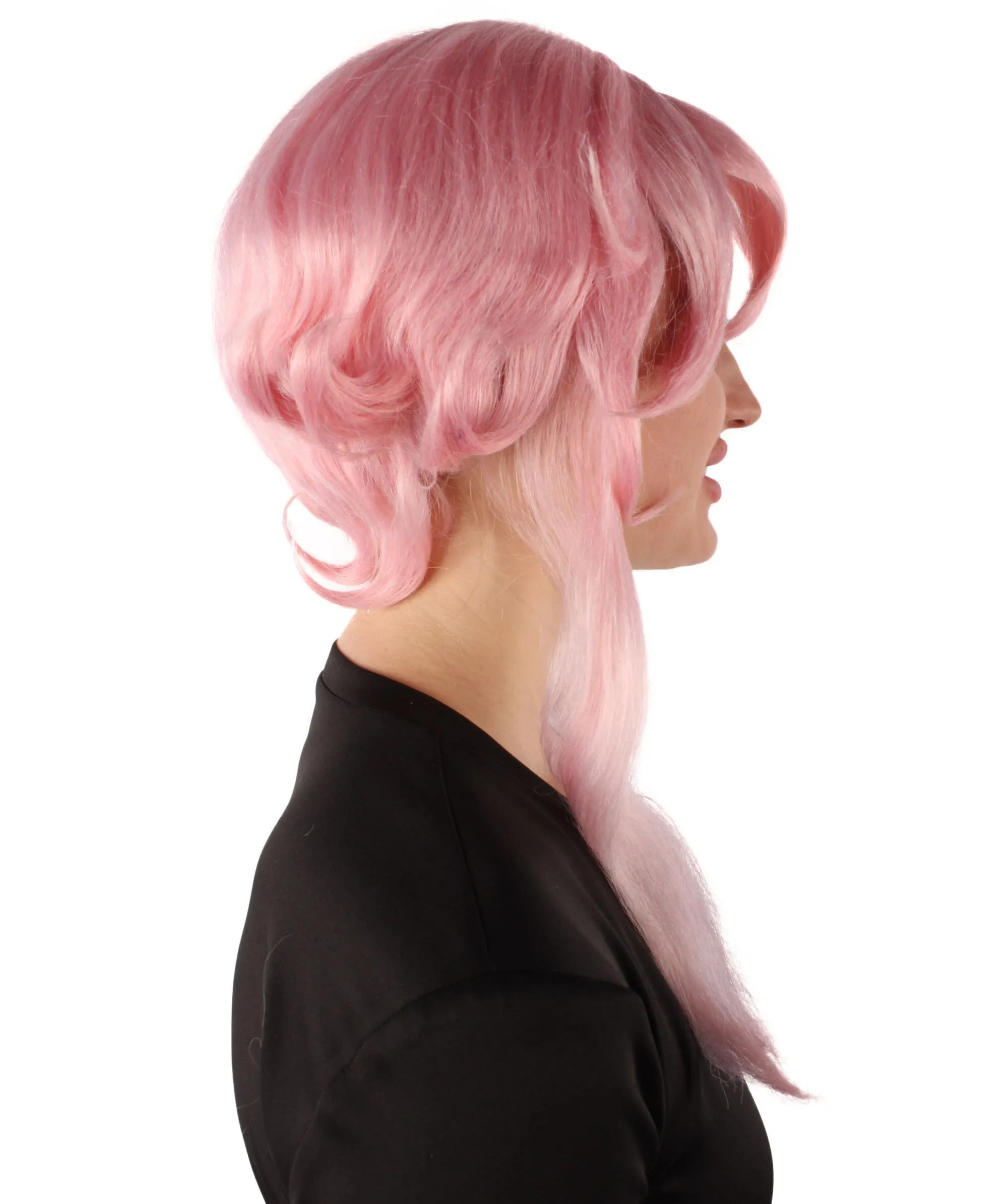 Adult Women's Anime Manga Character Pink Anime Cosplay Wig, Best for Halloween, Flame-retardant Synthetic Fiber