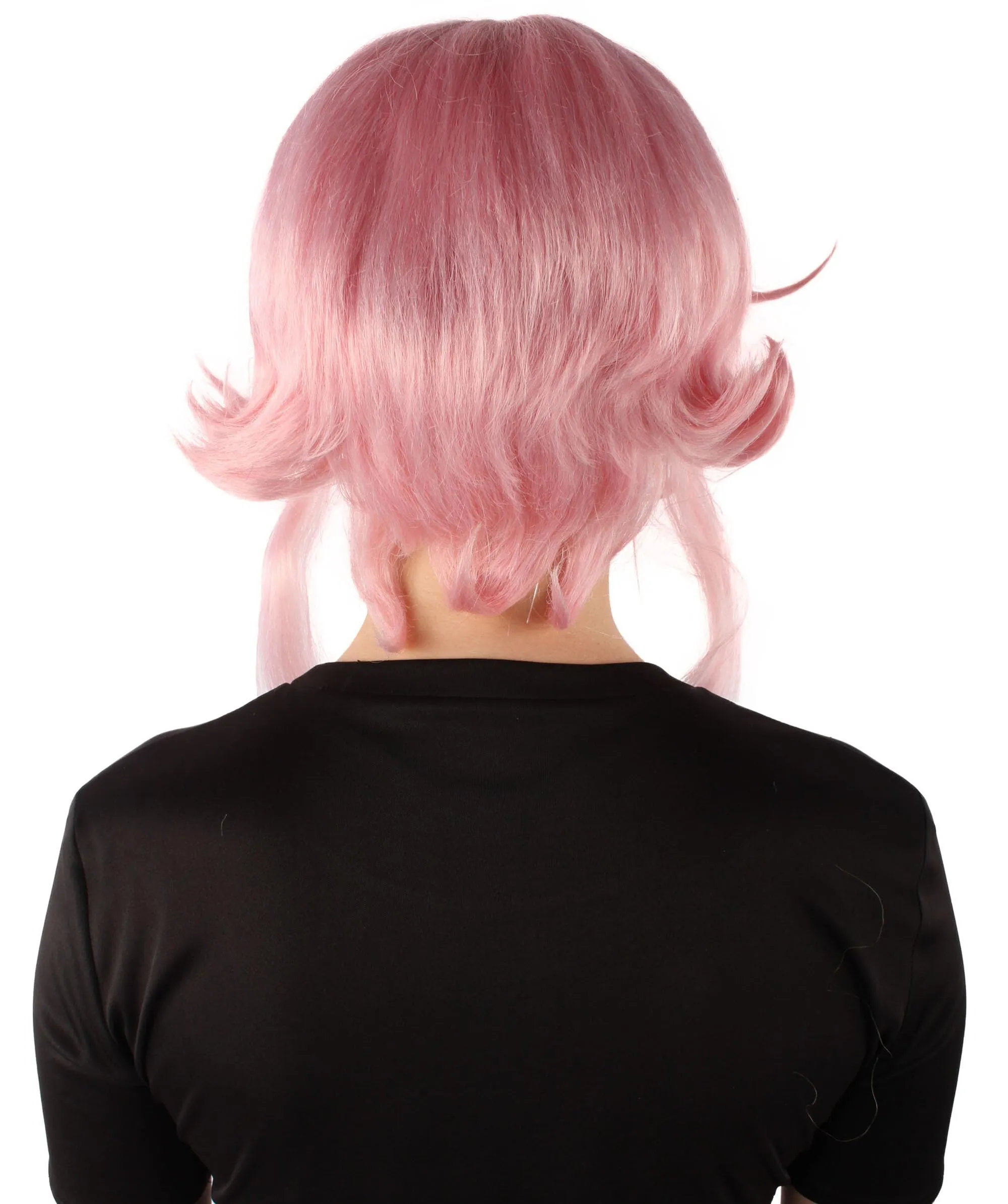 Adult Women's Anime Manga Character Pink Anime Cosplay Wig, Best for Halloween, Flame-retardant Synthetic Fiber