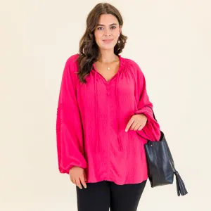 Adulting Is Hard Top, Fuchsia