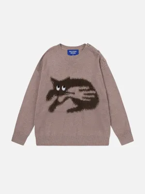 Aelfric Eden Cute Cat Sweater