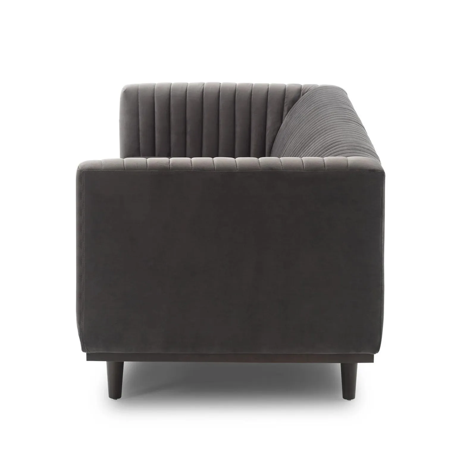 Agnes 82" Sofa - Grey Velvet