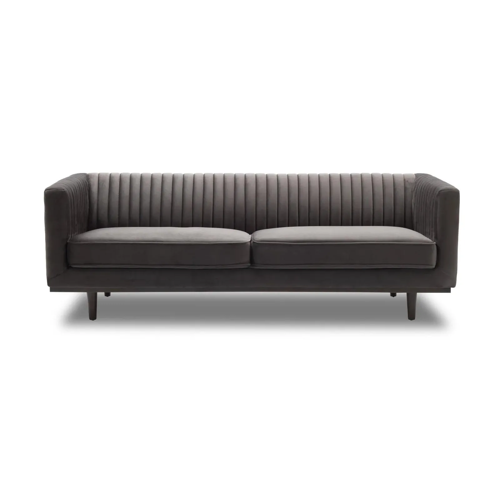 Agnes 82" Sofa - Grey Velvet