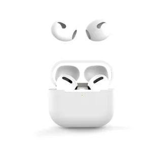 AirPods 3 silicone case with ear caps - White