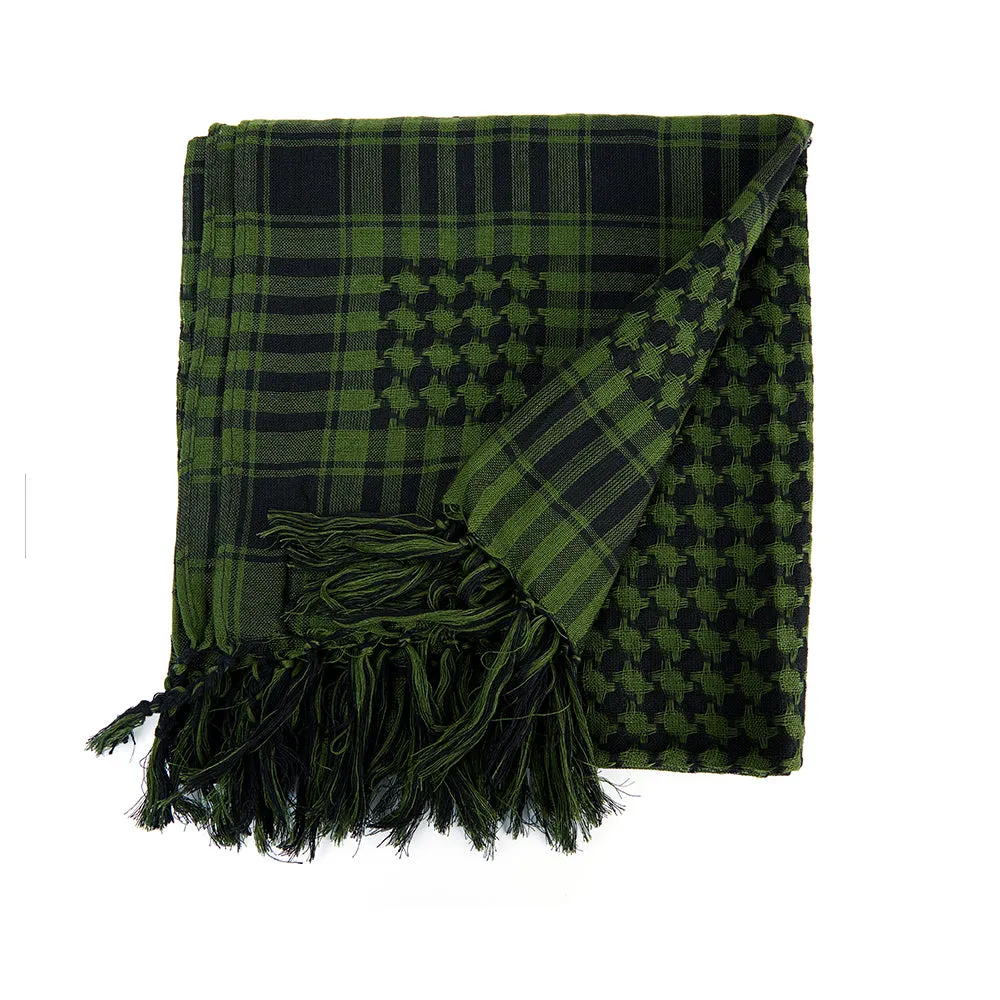 Akmax  100% Cotton Plaid Tassel Casual Work Scarf Set