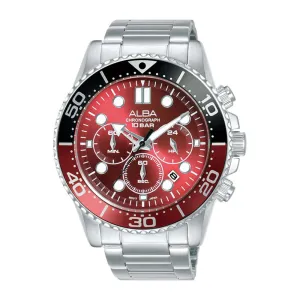 Alba Chronograph Maroon Dial Men's Watch| AT3J41
