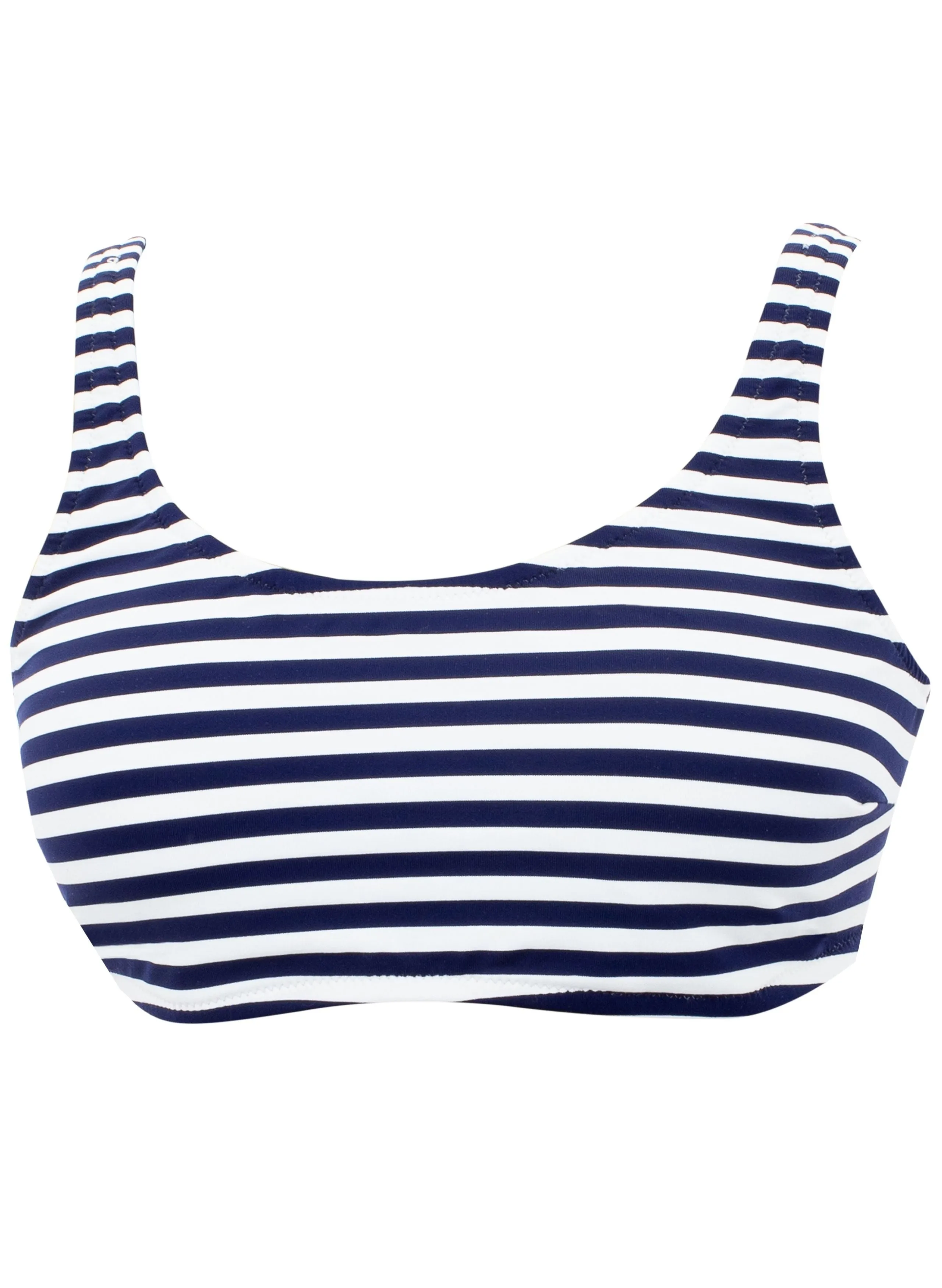 Alba Navy Striped Bikini Set Maternity Swimsuit - Blue