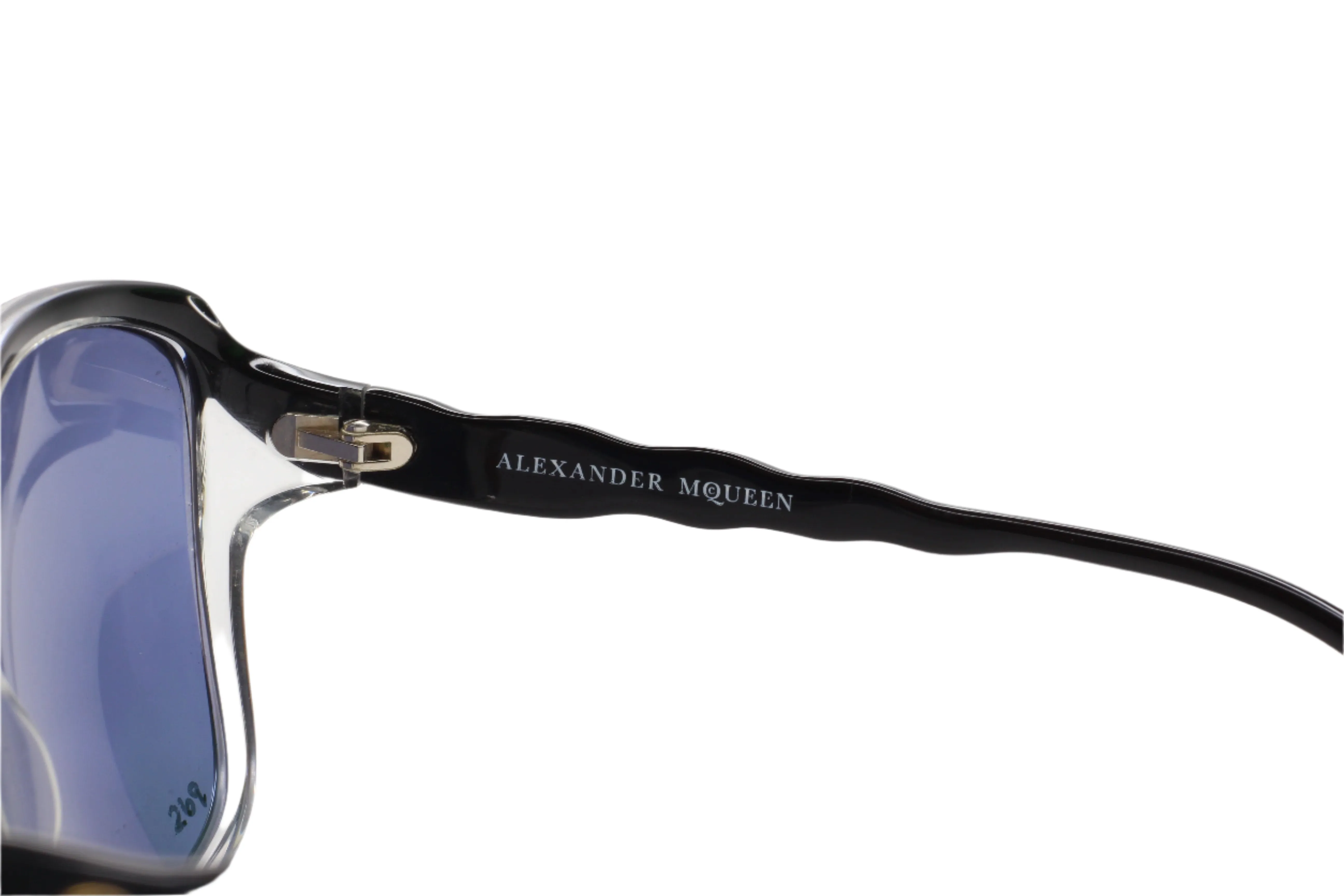 Alexander McQueen AMQ4149S K4X/KU Black Designer Sunglasses