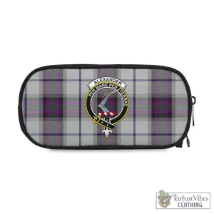 Alexander of Menstry Dress Tartan Pen and Pencil Case with Family Crest
