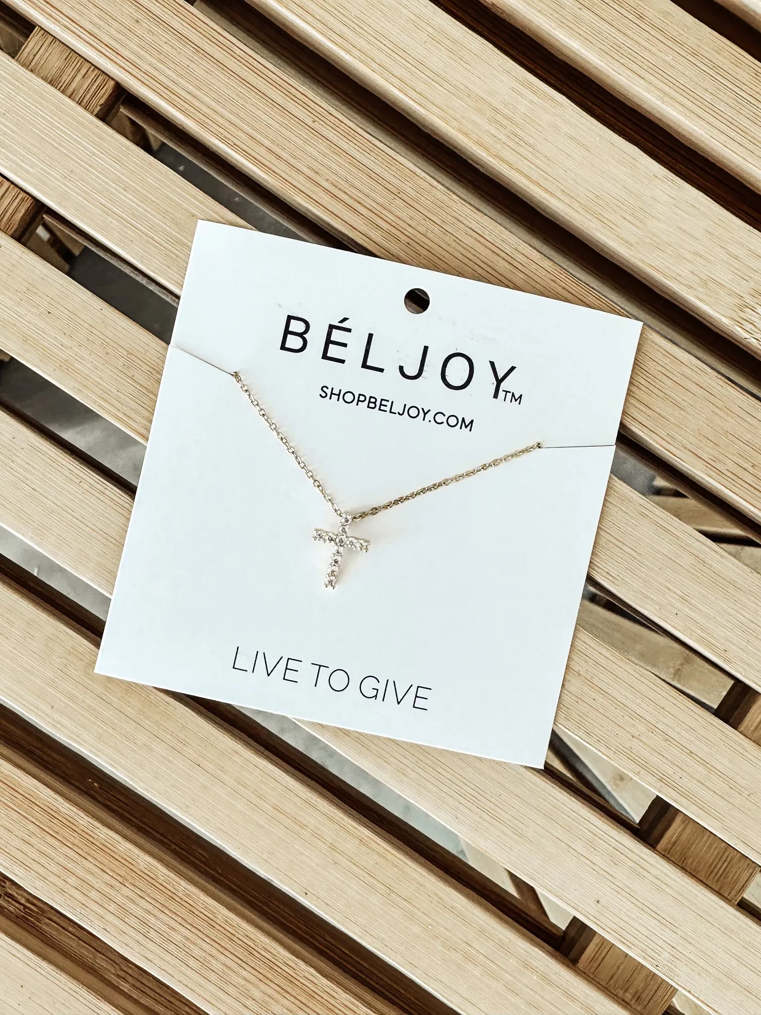 Alice Crystal Cross Necklace