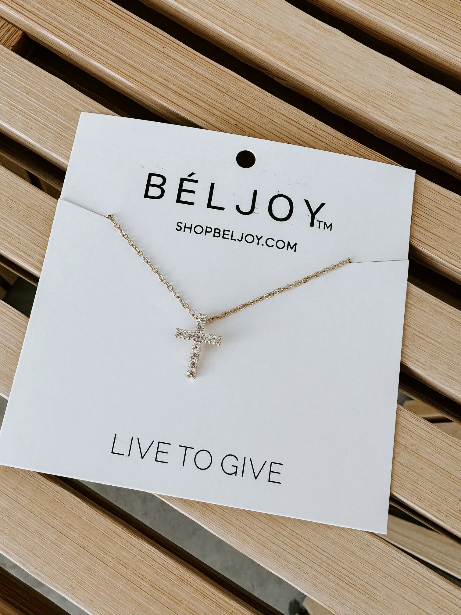Alice Crystal Cross Necklace